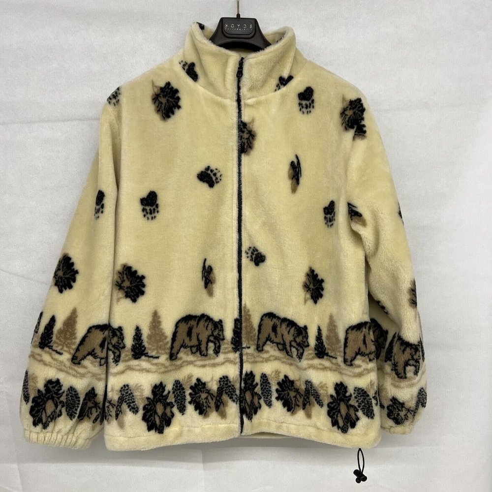 Womens Glacier gear grizzly bear fleece outdoor woods jacket Medium